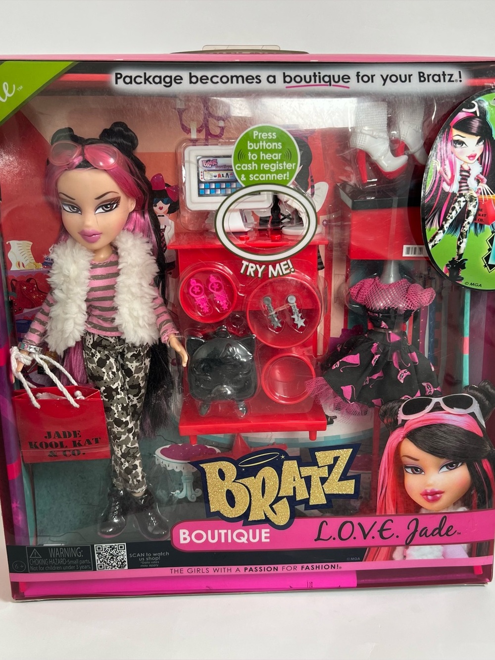 NRFB Bratz Boutique LOVE Jade doll